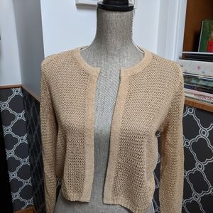 Tan crop sweater